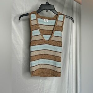 Neutral colors striped tank Cotton On Medium